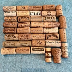 Assorted Wine Corks Collection Lot of 37